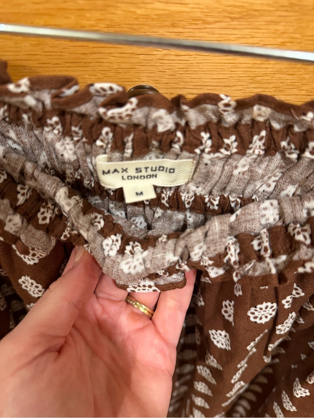 Max Studio London Brown Maxi Skirt - Picture 3 of 3